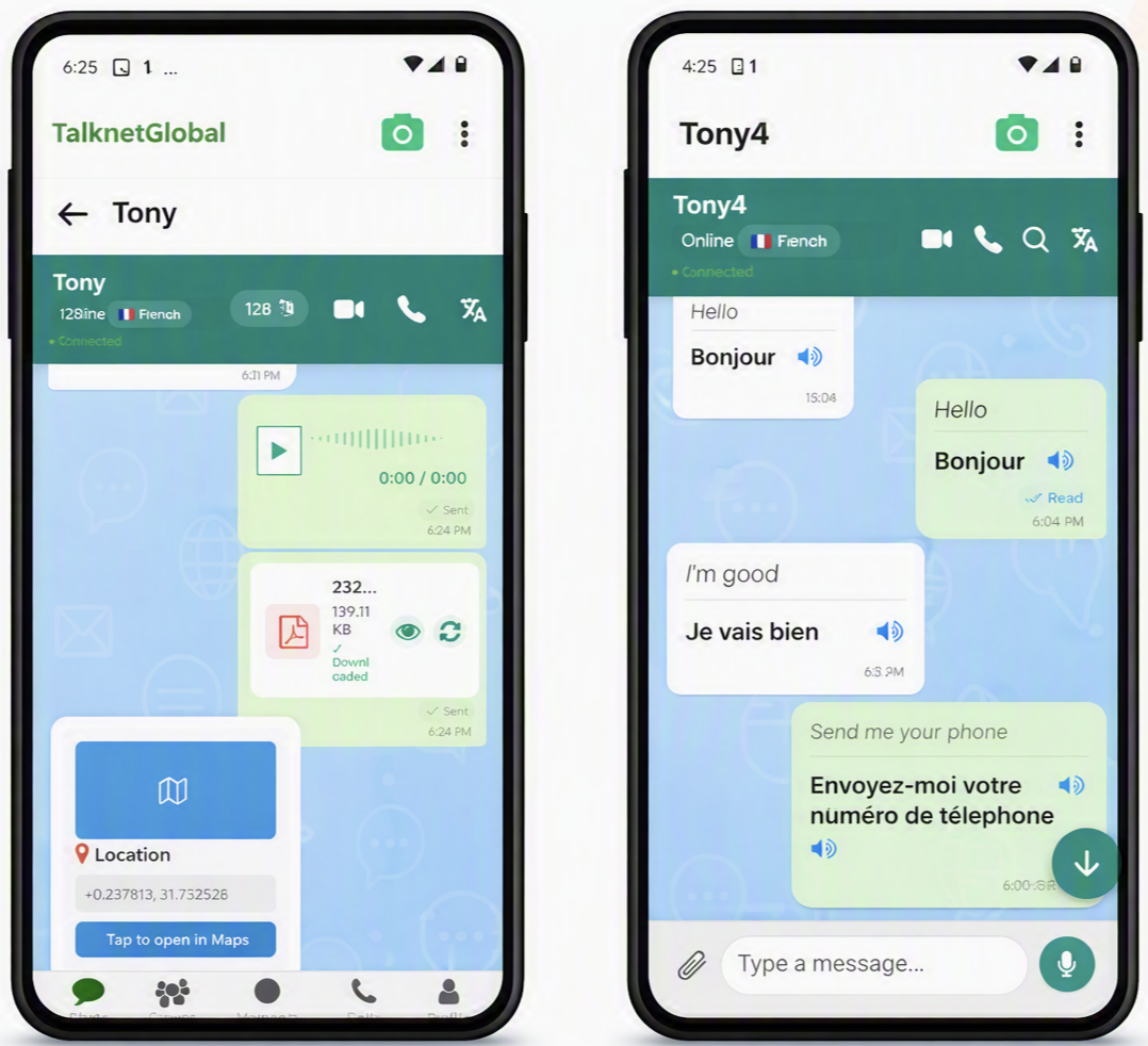 TalkNetGlobal App Screenshot